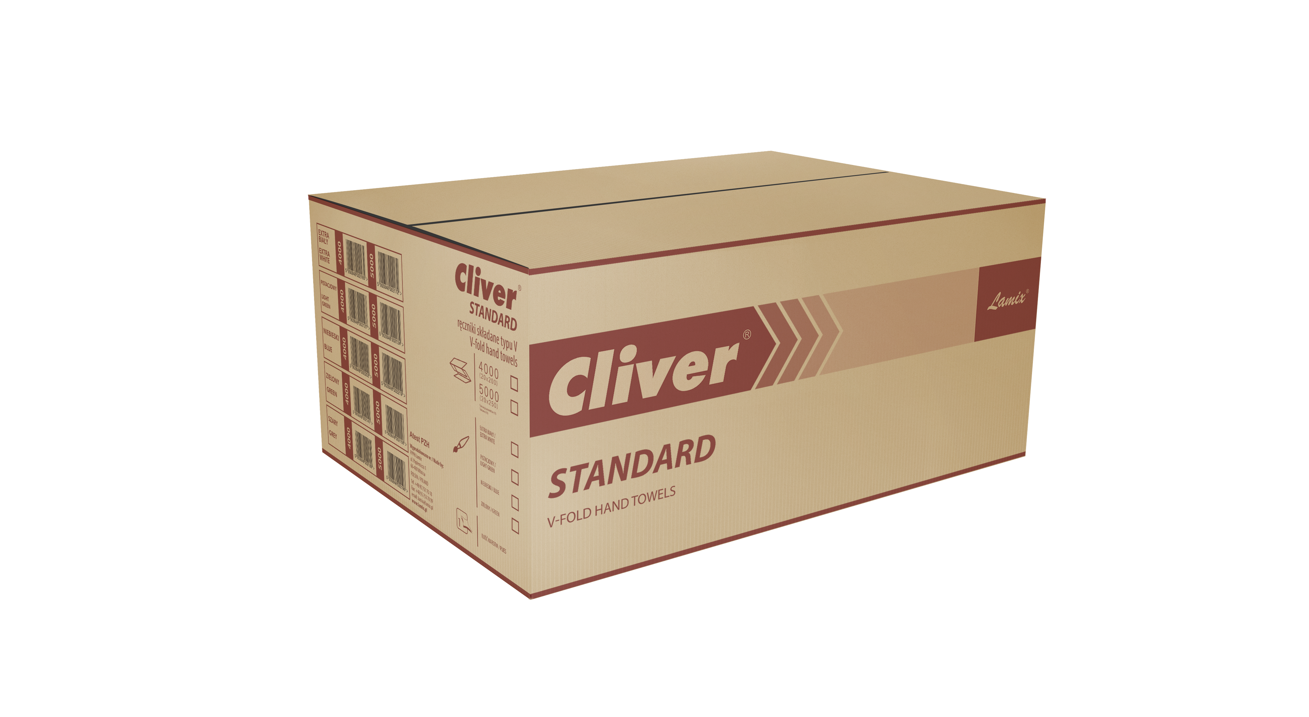 Lamix® Handtuchpapier Cliver Standard 1-lg. ZZ-Falz