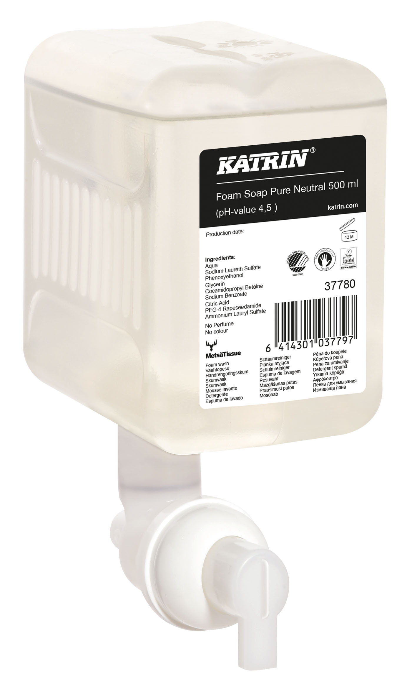 Katrin Schaumseife Clean, parfümfrei 500ml Art.37780