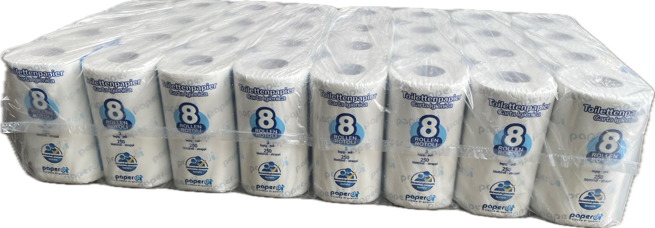 Paperdi, Topa ECOGREEN  2-lg.  weiß  Art.ID1S250F8 64 x 250 Blatt, reiner Zellstoff    33 Pk/ Pal.