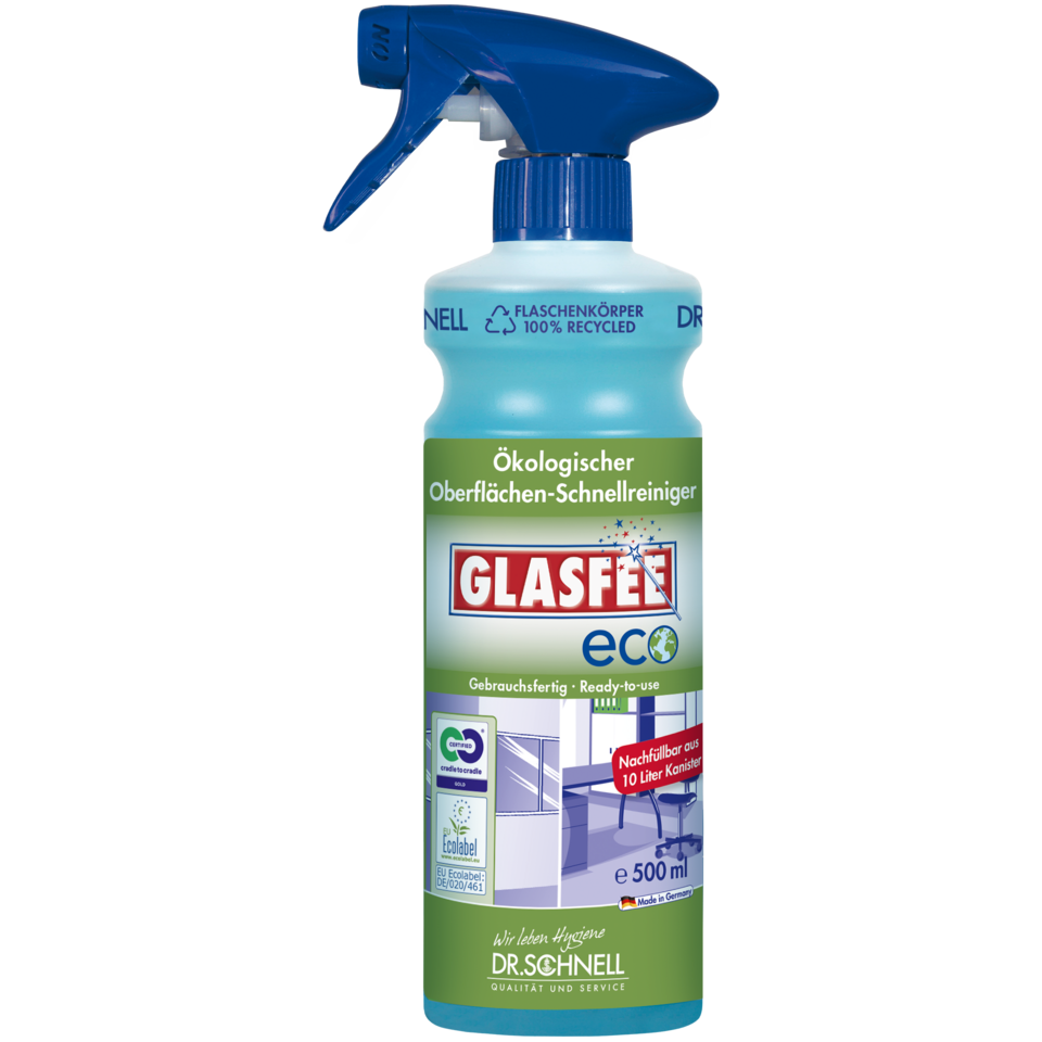 Dr.Schnell, Glasfee ECO 500ml  Art.00989 Glasreiniger mit Sprühkopf     1 VE = 20 Fl.