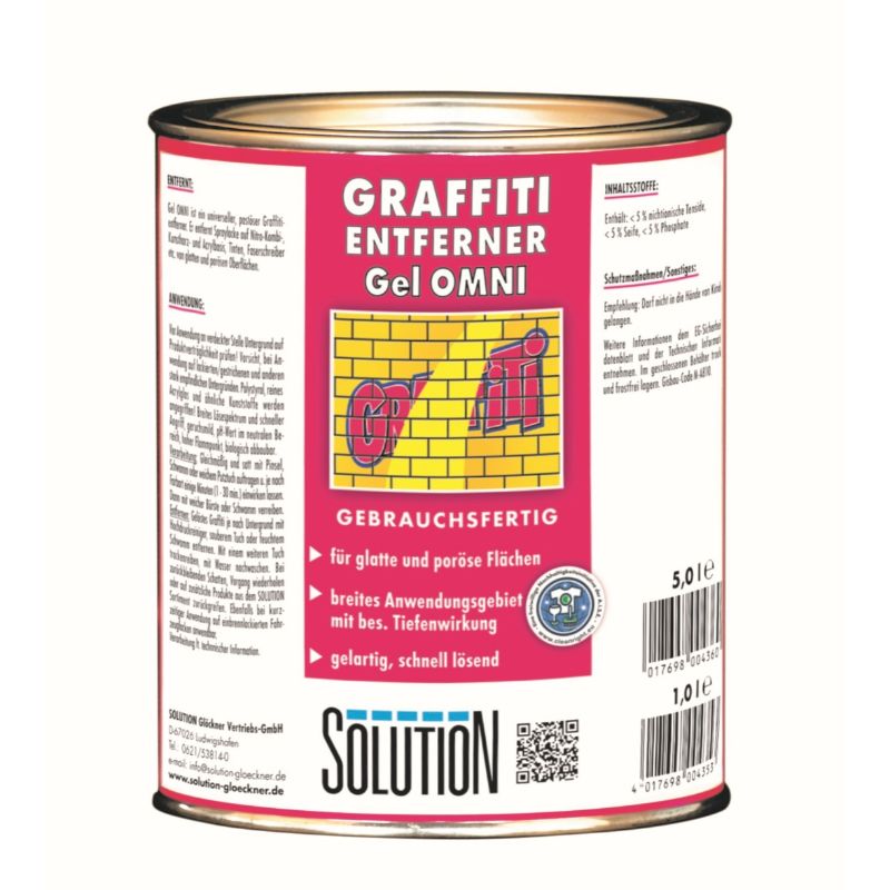 Solution, Gel OMNI  1L  Art.0019 universeller, pastöser Graffitientfer  1VE = 6Stck