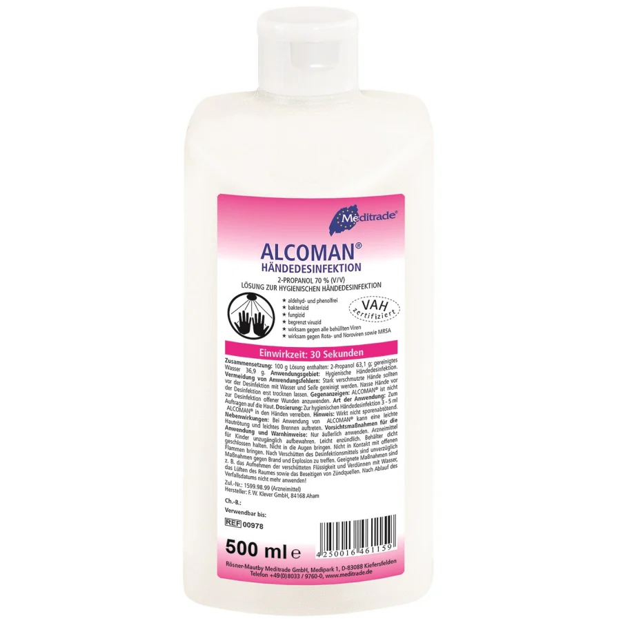 Meditrade Alcoman® Händedesinfektion 500ml (00978D)