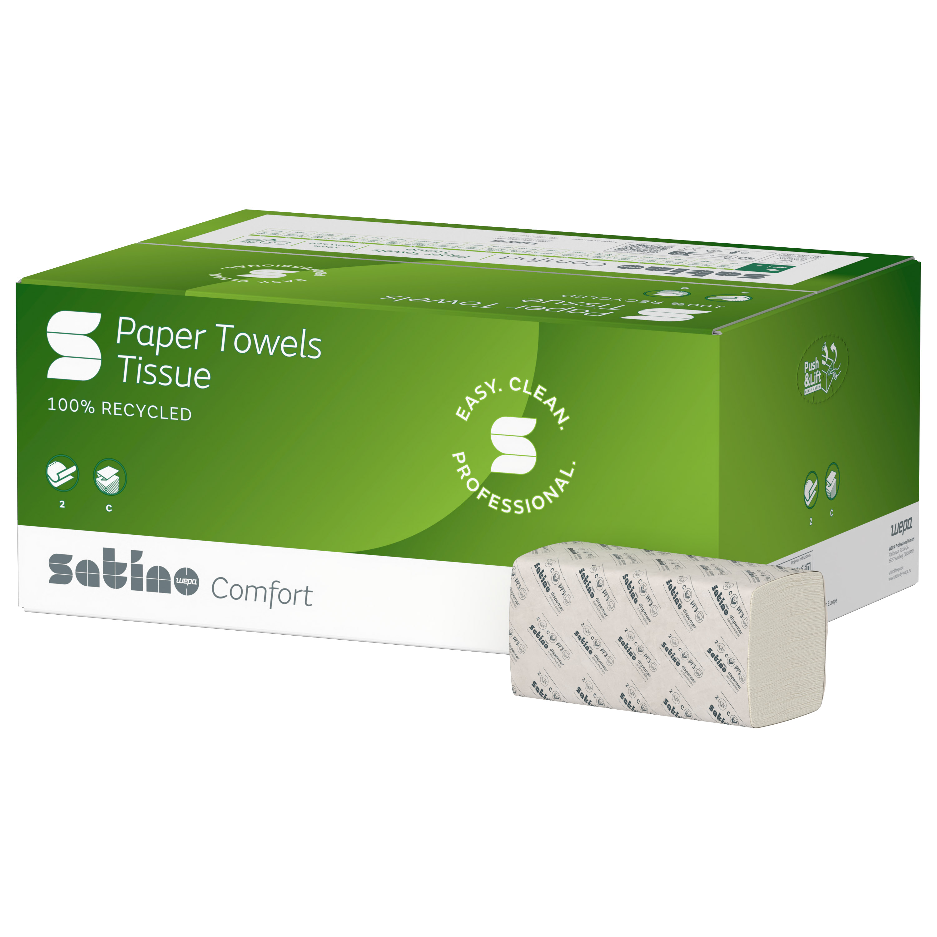 Satina comfort Handtuchpapier Cilan 2-lg. C-Falz (277420)